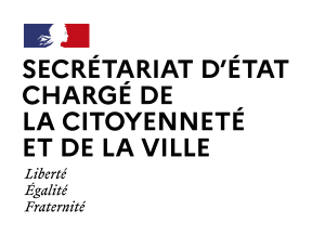 Logo secrétariat d'état chargé de la citoyenneté et de la ville